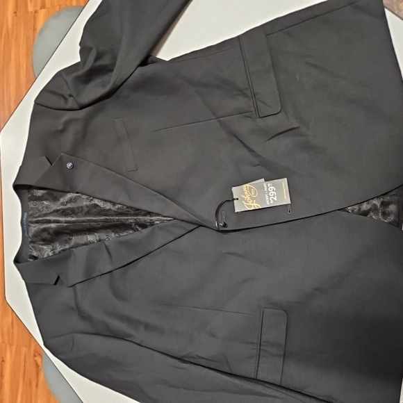 Johnny Bigg BLACK RAYMOND 2 BUTTON SUIT JACKET NEW 54